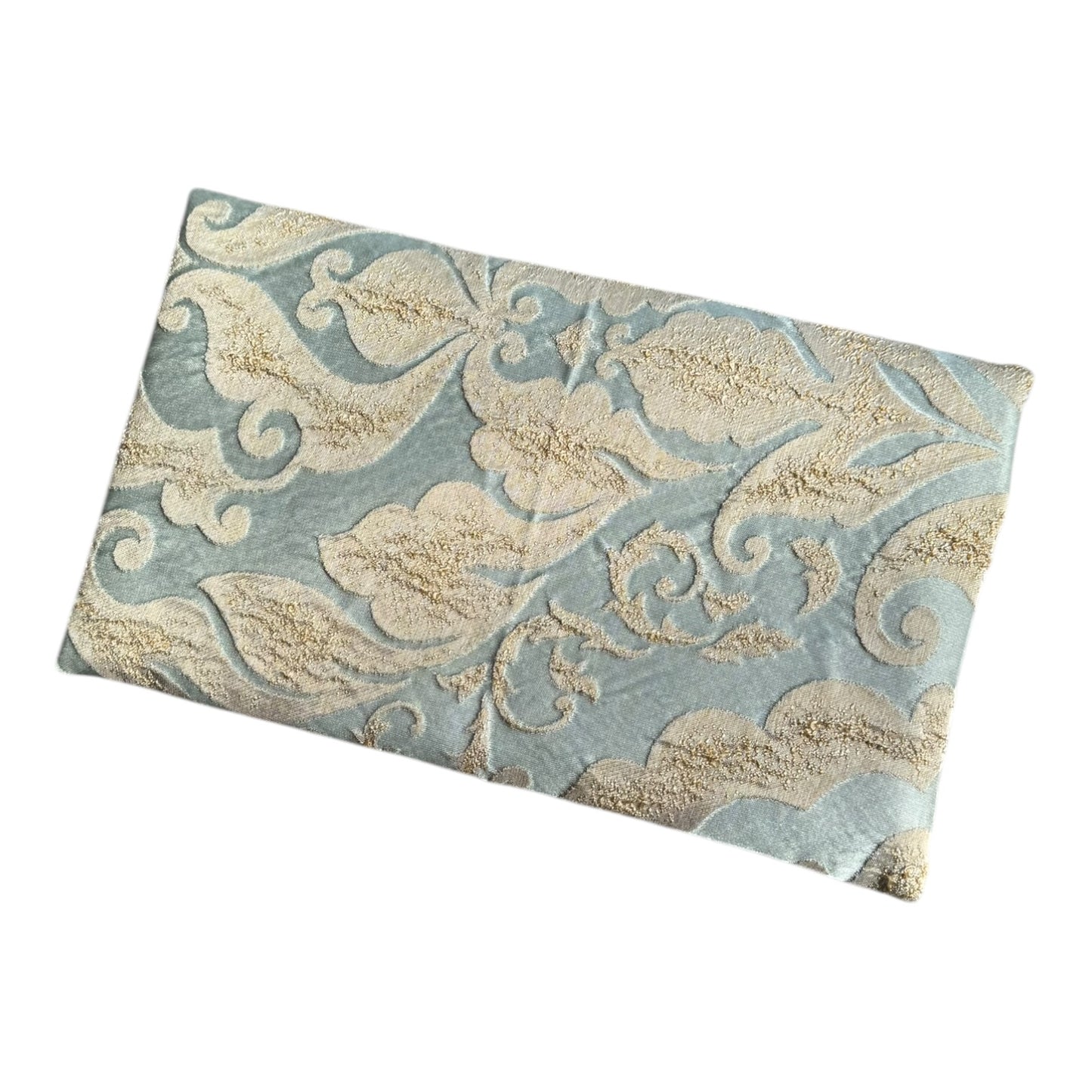Unico Unique Blue and Gold Brocade Bag - NEW