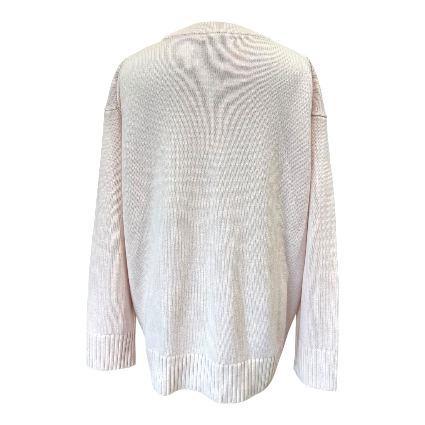 Reiss Ella Wool Cashmere Crew Neck Jumper in Pink - 10 - NEW