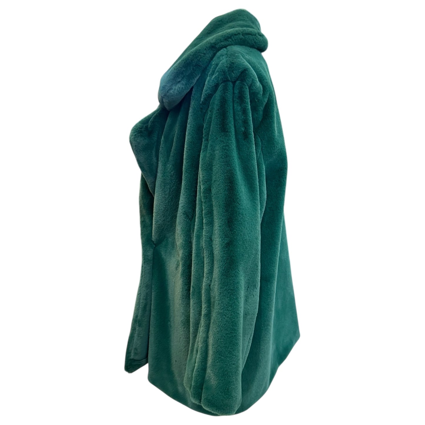 Each Other Green Faux Fur Coat - 12/14