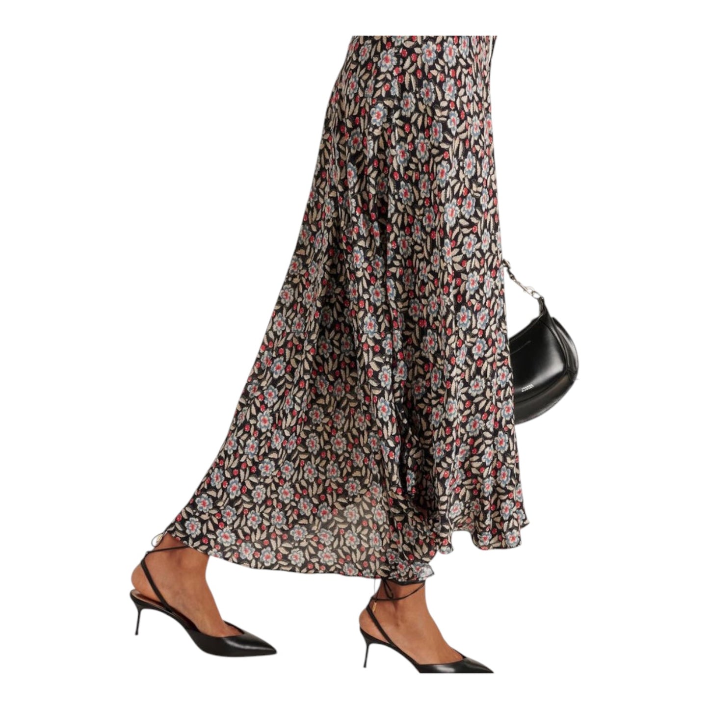 Rixo Amina Floral Crêpe Midi Dress - 14
