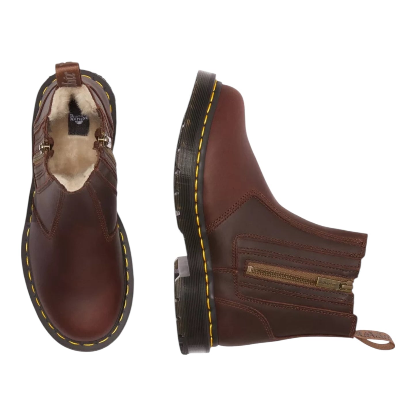 Dr Martens 2976 Alyson Wintergrip Brown Chelsea Boots - 38/5 - NEW