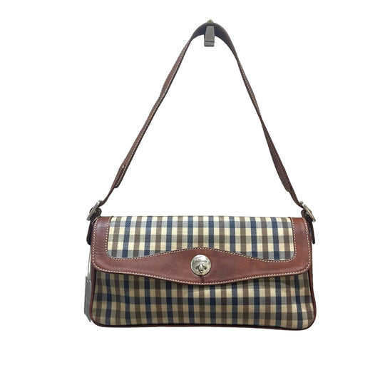 Aquascutum Brown Leather and Check Bag