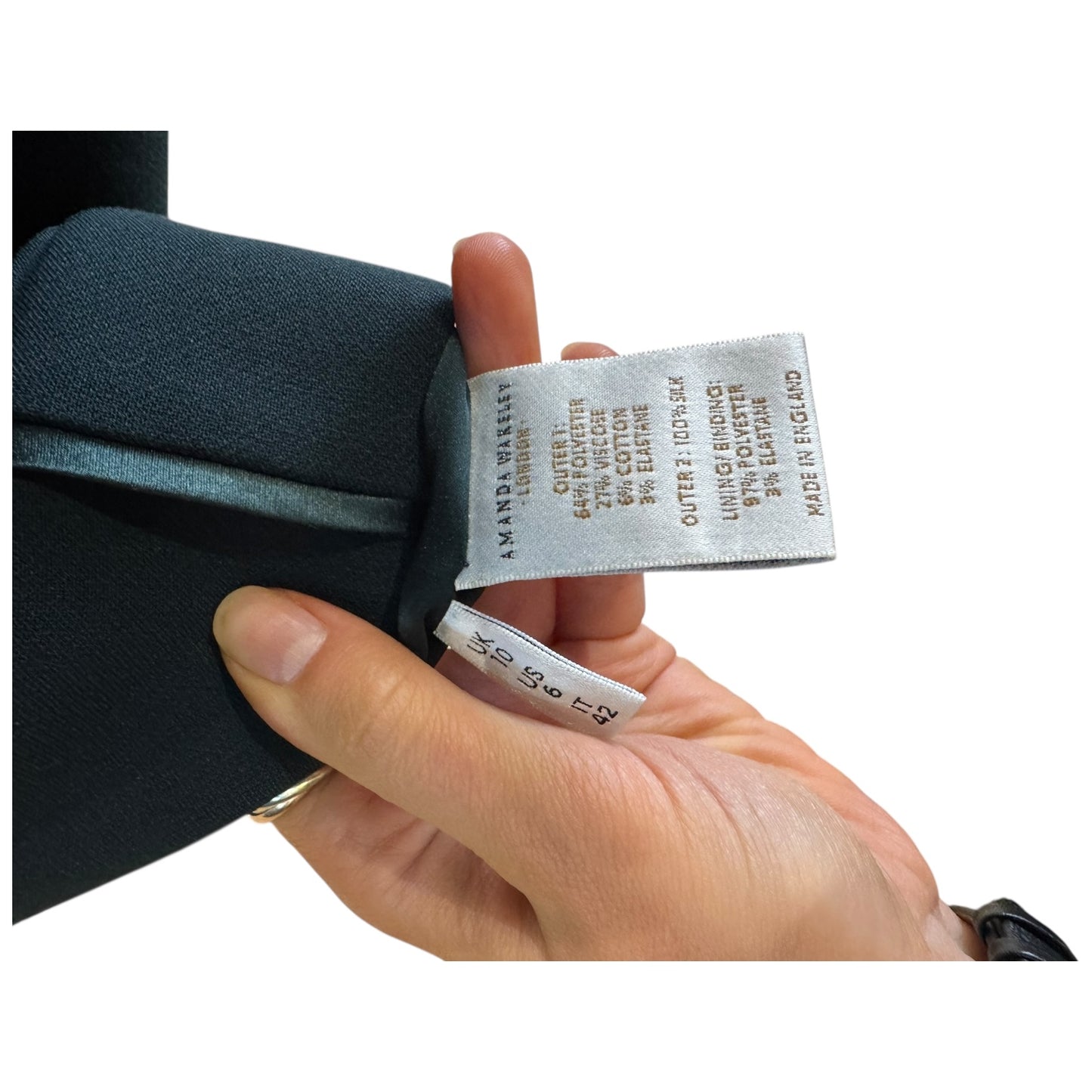 Amanda Wakeley Green Open Back Dress - 10