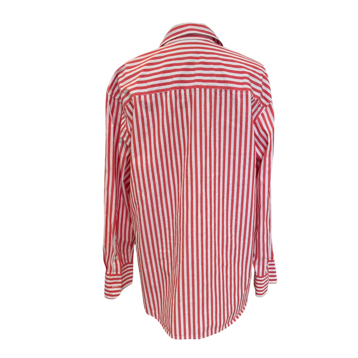 Jigsaw Coral Stripe Shirt - 10