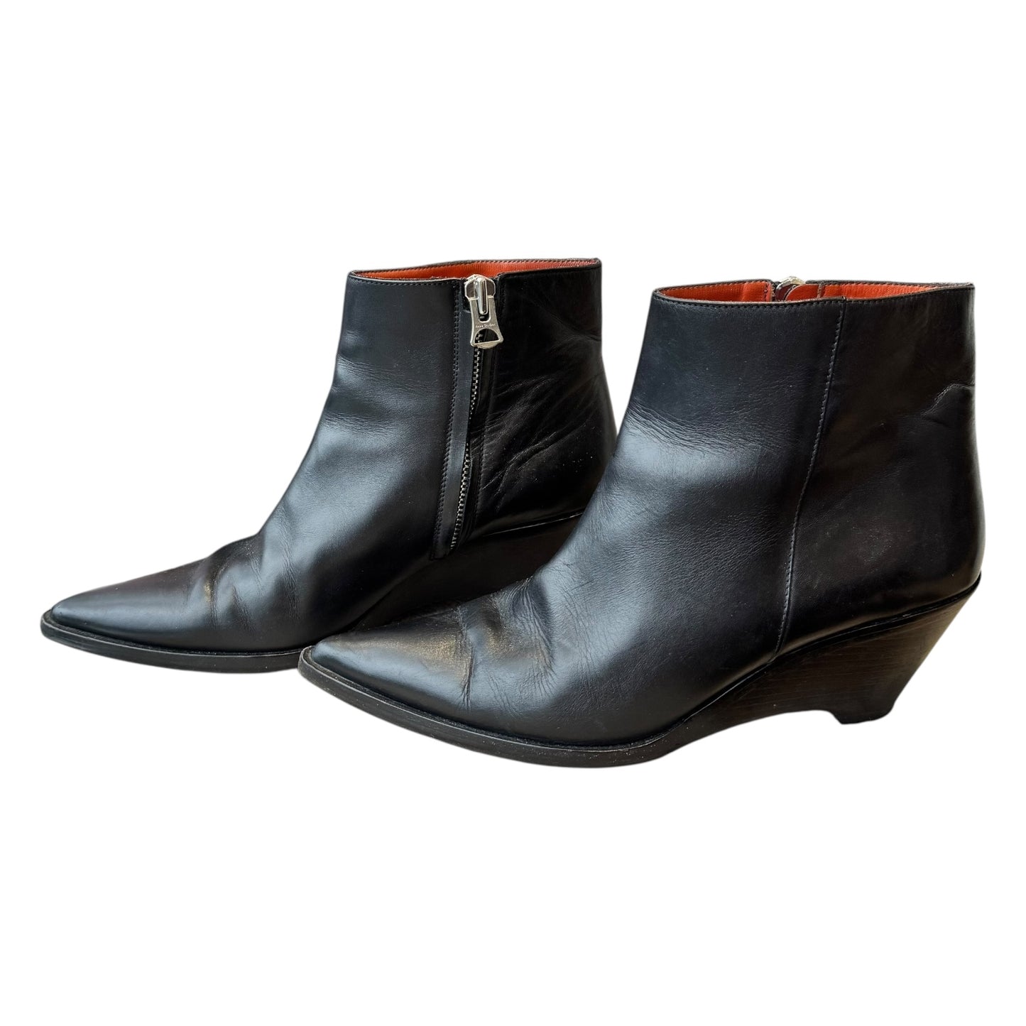 Acne Studios Black Leather Cony Boot - 41/8