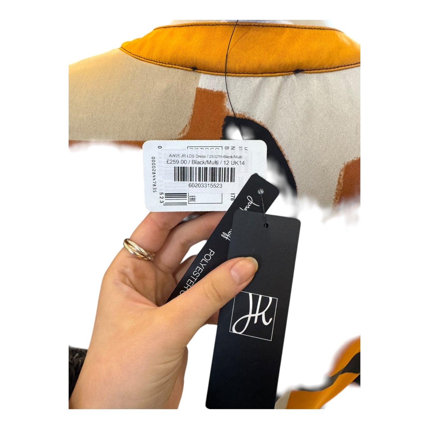 Joseph Ribkoff Orange Shift Dress - 14/16 - NEW