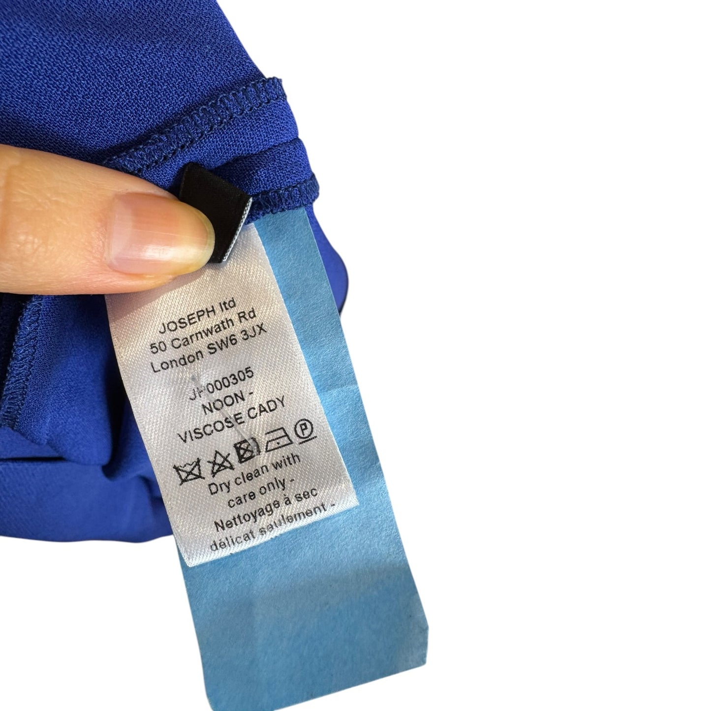 Joseph Noon Tie Neck Blouse in Cobalt - 10