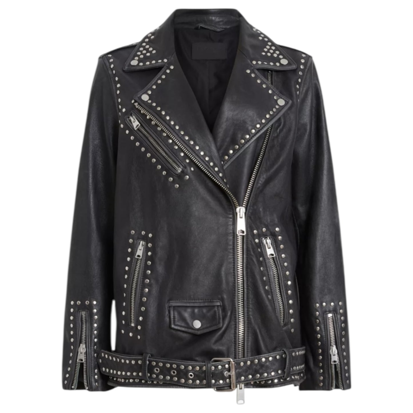 All Saints Billie Studded Biker Jacket - 10/12