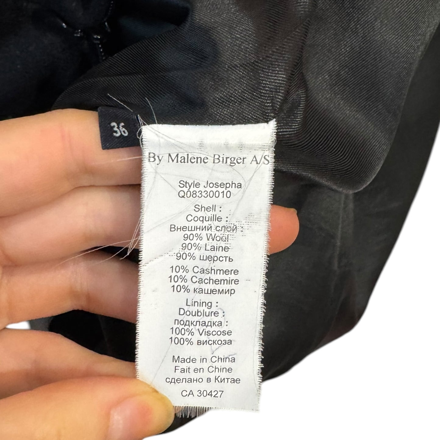 By Malene Birger Black Mini Dress - 10