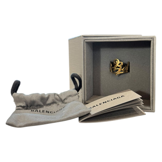 Balenciaga Typo Logo Ring - 62 / T.5