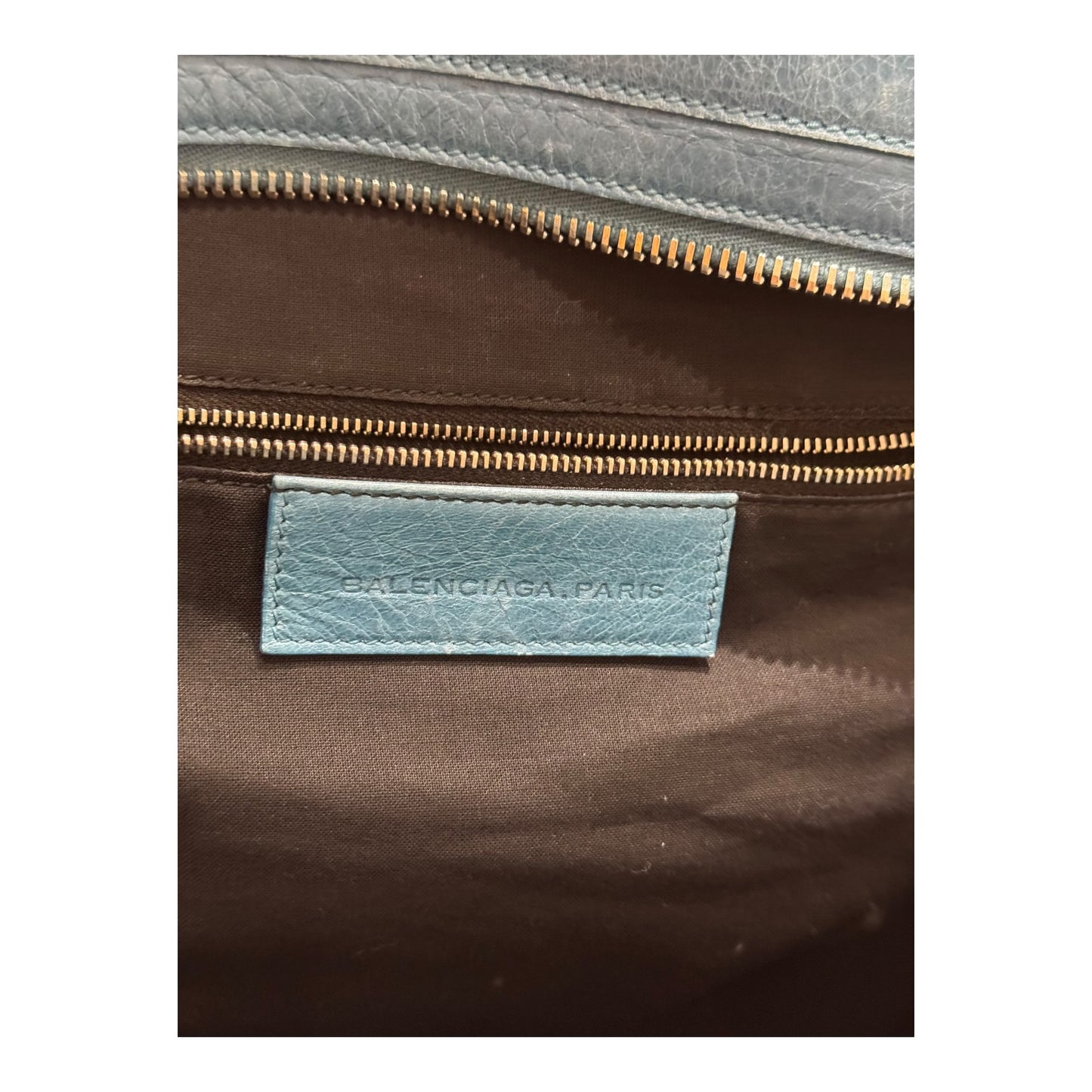 Balenciaga The City Blue Bag
