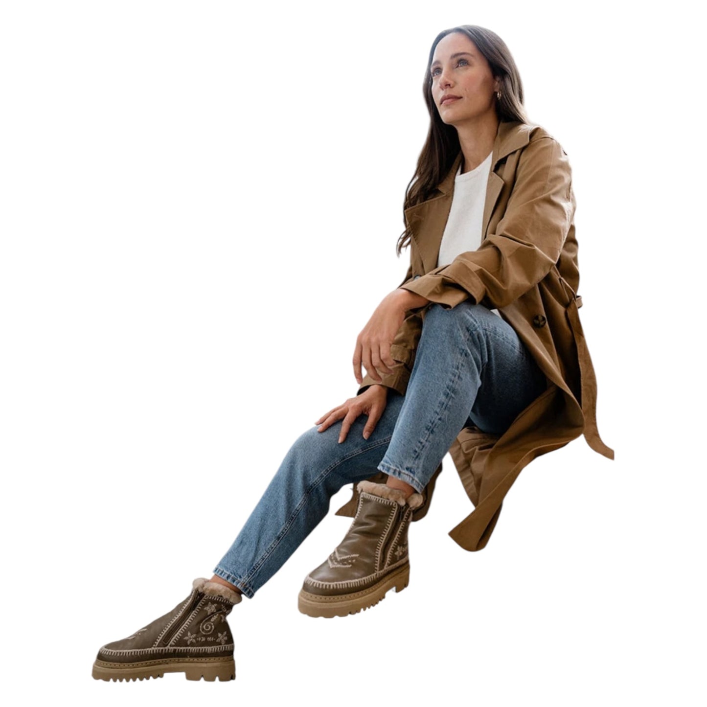 Setsu 3.0. Paisley Ankle Boot Leather Wheat - 39/6