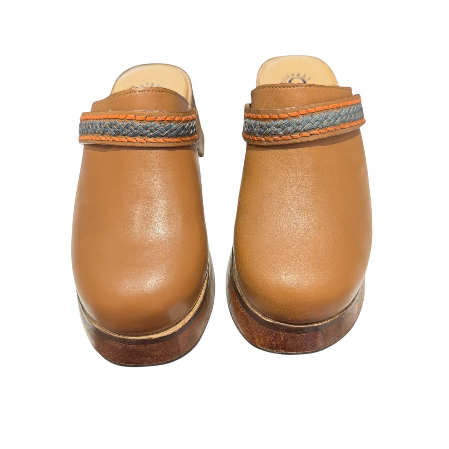 Osprey Brown Leather Clogs - 5