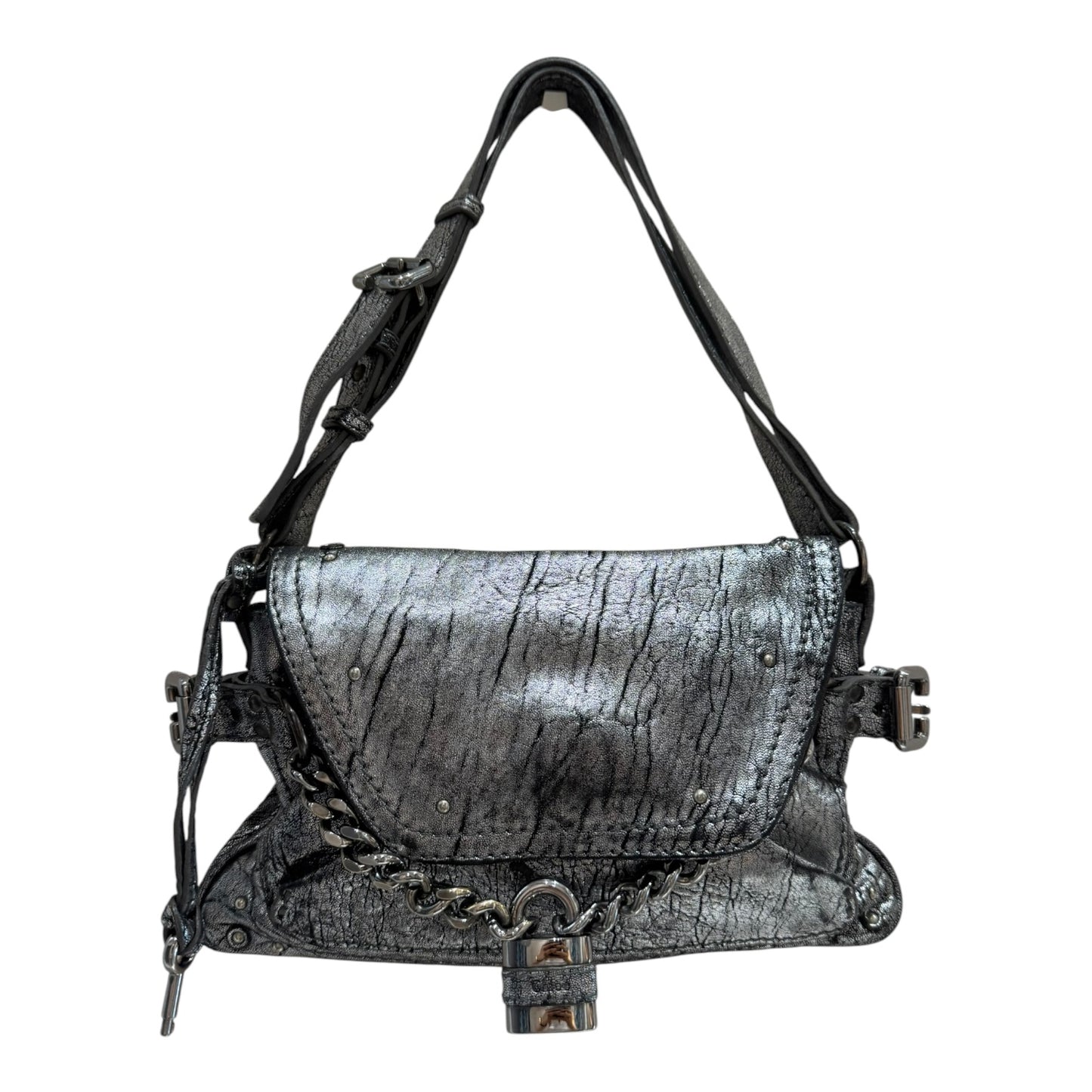 Chloe Paddington Silver Shoulder Bag