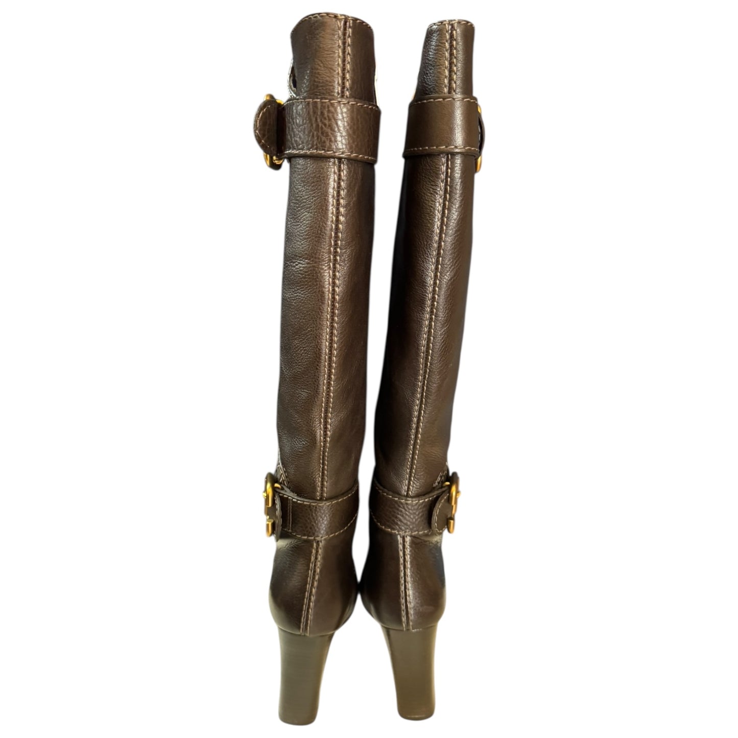 Chloe Dark Brown Knee High Boots - 39 / 6