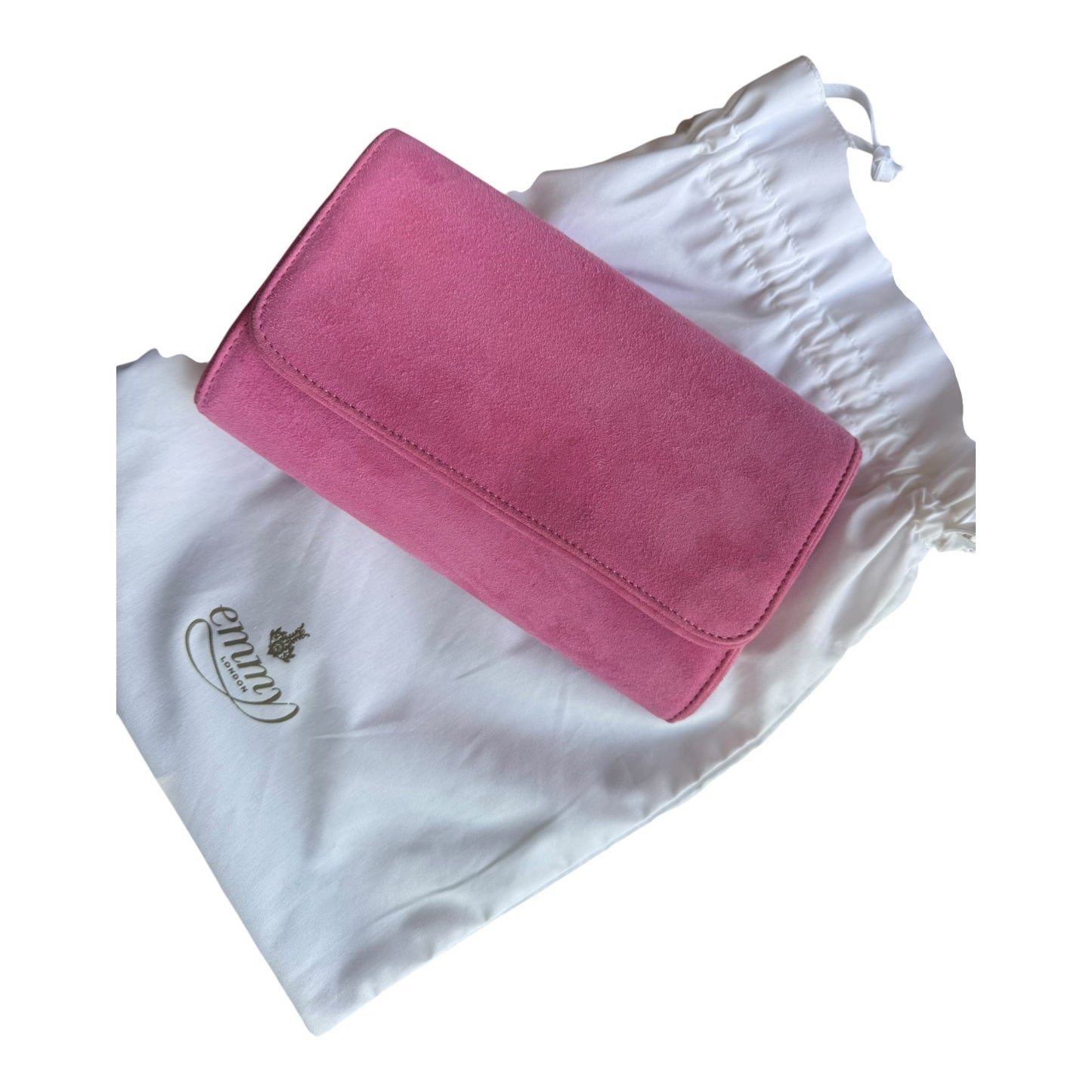 Emmy London Natasha Cupcake Suede Clutch Bag