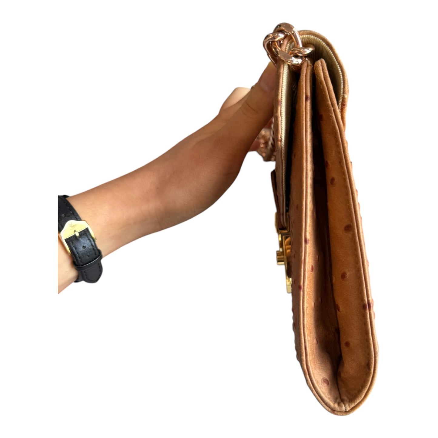 Aspinal Ostrich Skin Wallet