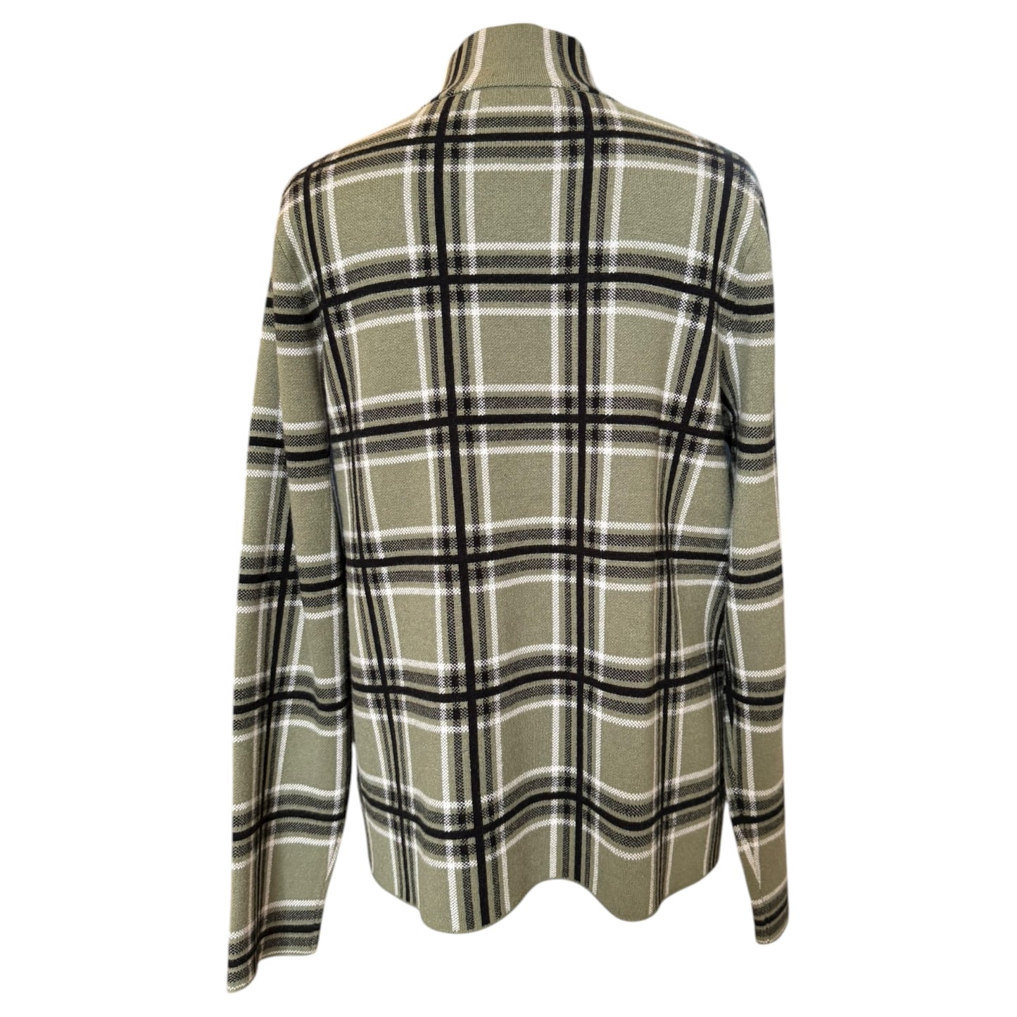 Rachel Zoe Green Check Knit Jacket - 14