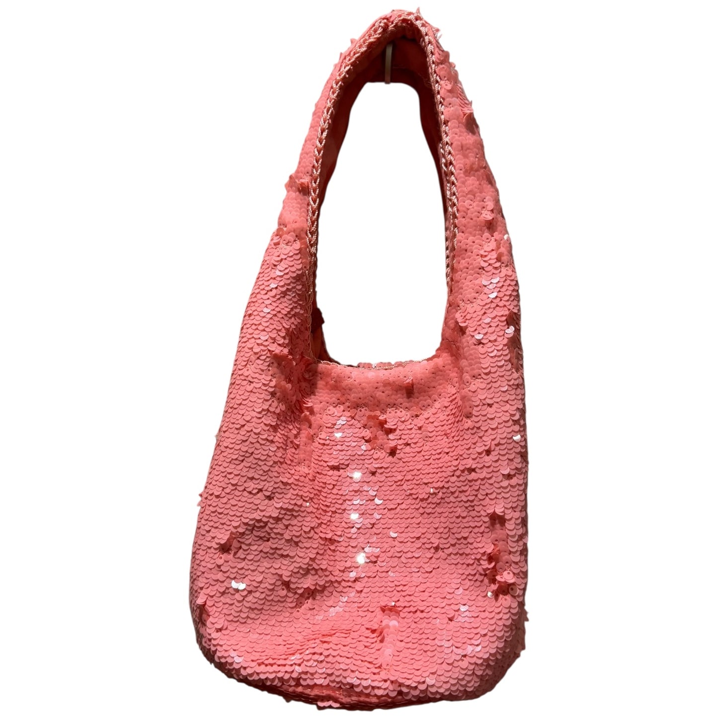 JW Anderson Pink Mini Sequined Tote Bag