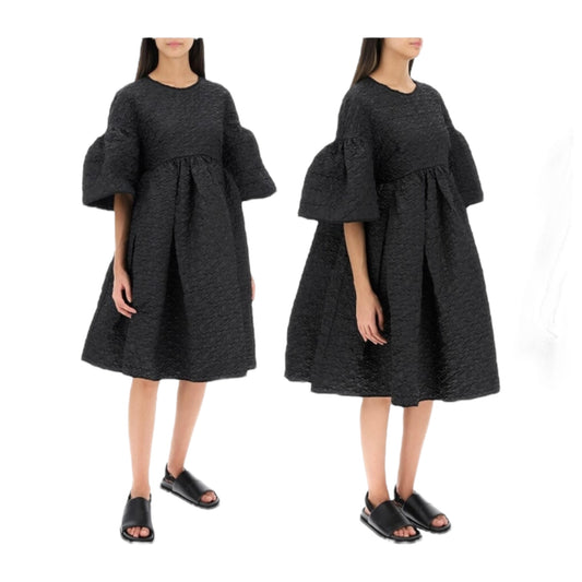 Cecilie Bahnsen 'Florette' Alp Matelassè Dress - 8 (Oversized)