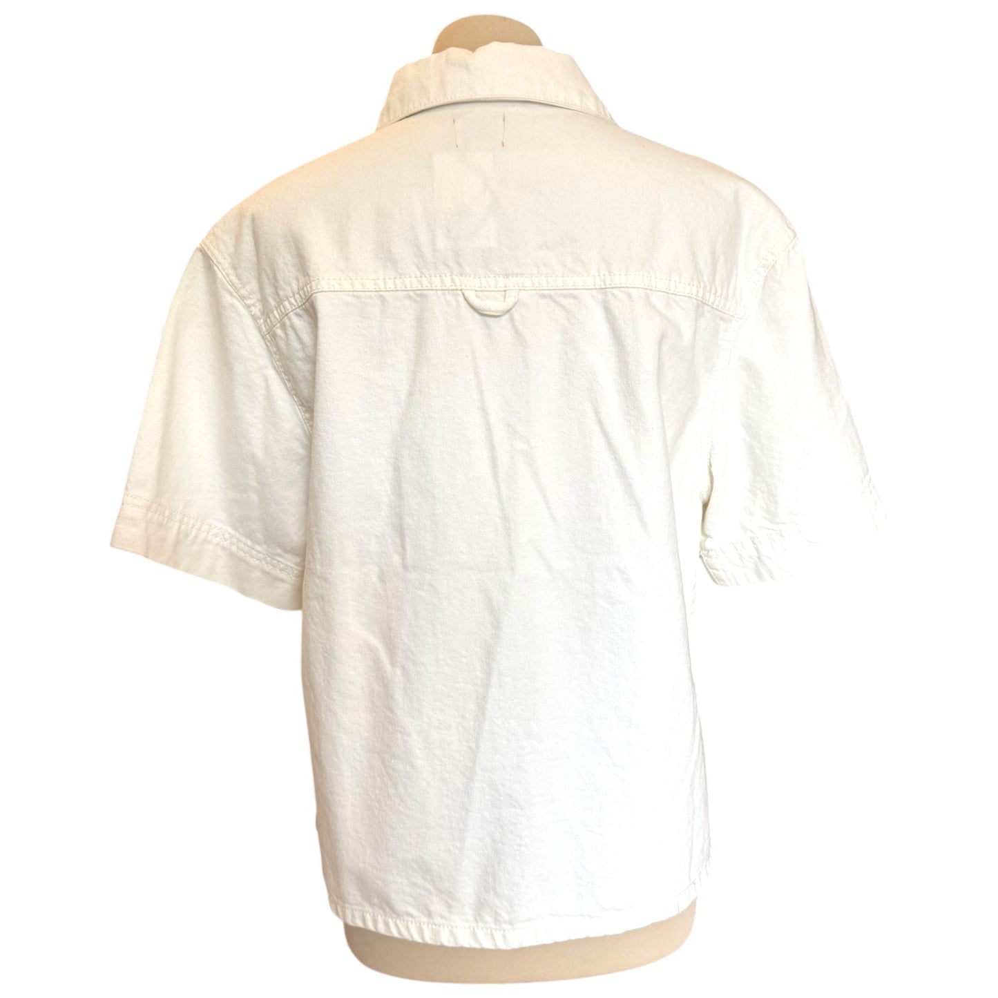 French Connection White Denim Shirt - 10