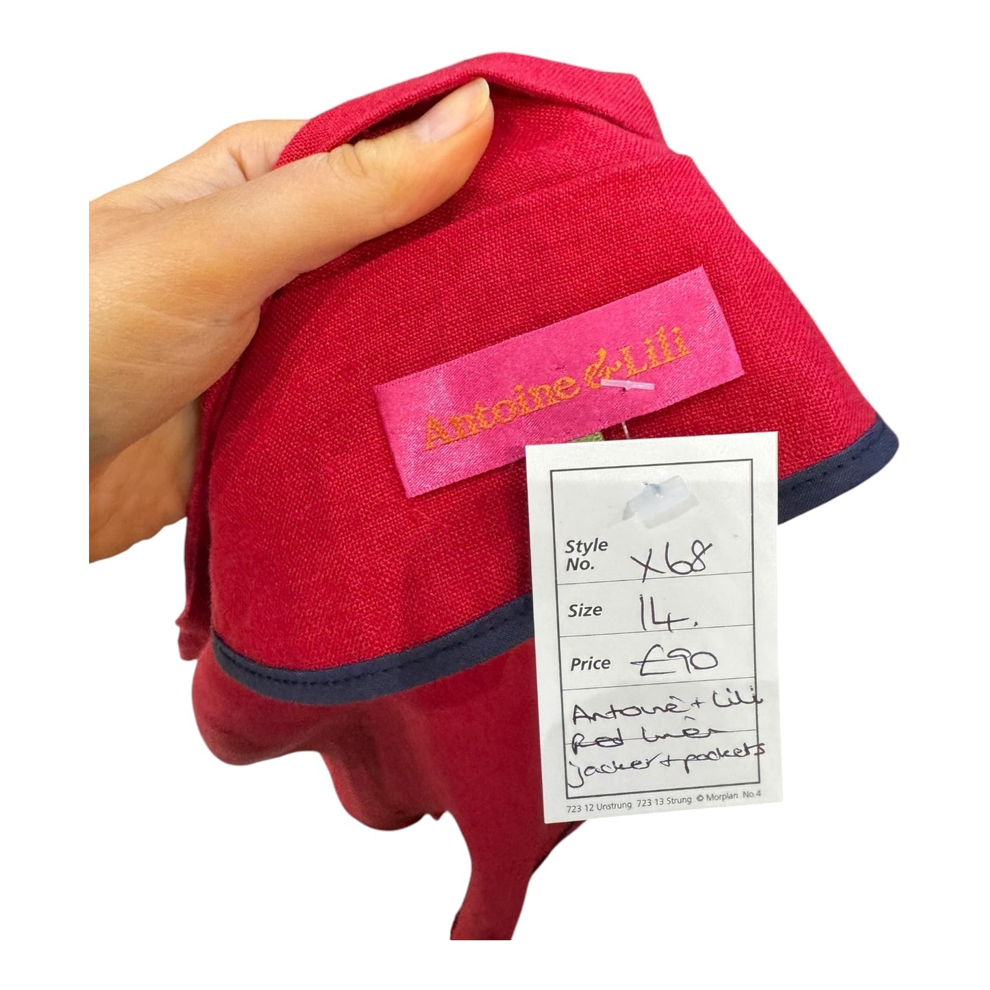 Antoine and Lili Red Linen Kimono Jacket - 14