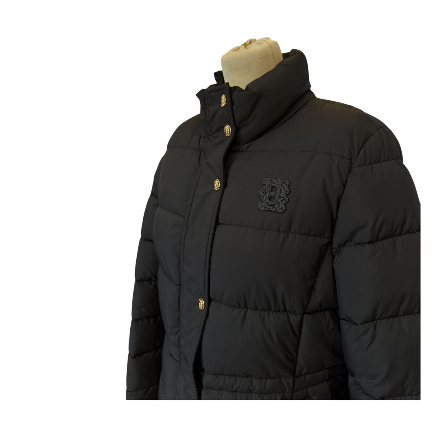 Holland Cooper Black Milton Longline Coat - 12