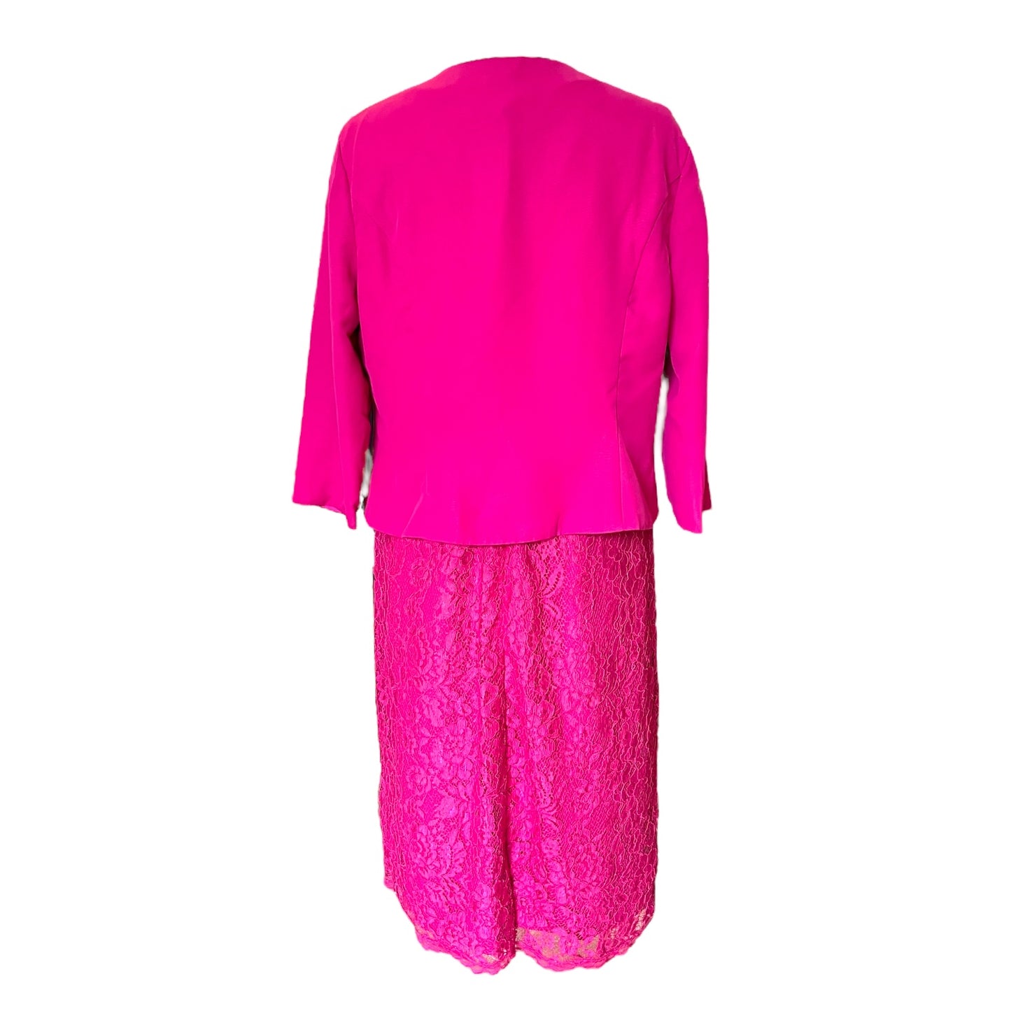 JJ's House Pink Lace Dress and Jacket - 14 - NEW