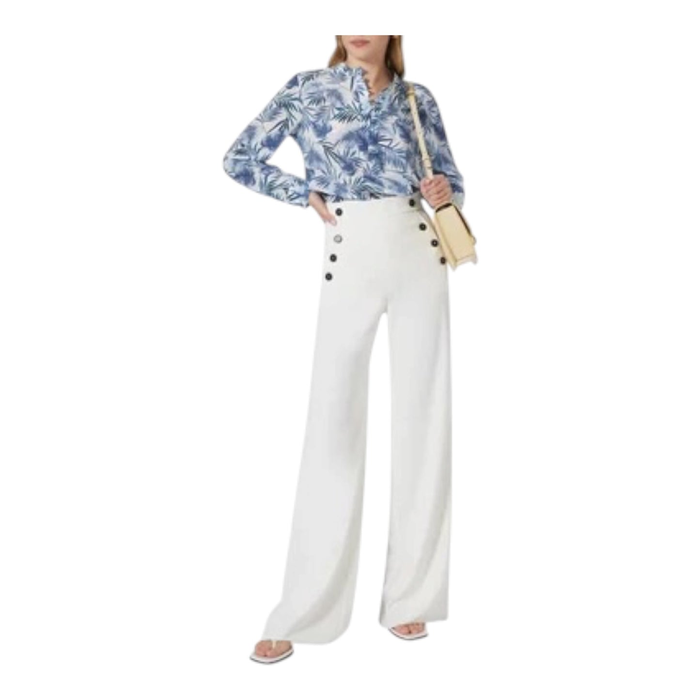 Marella Silk Salto Leaf Print Shirt - 14