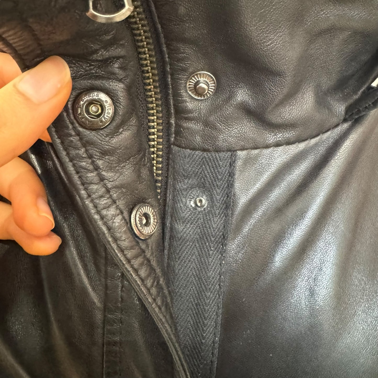 High Level Black Leather Coat - 12