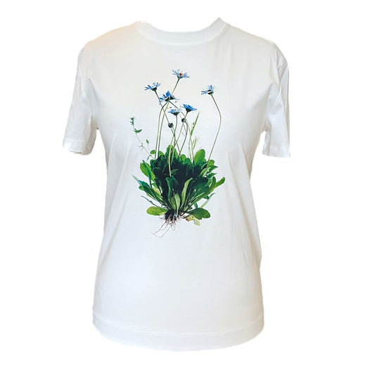 SportMax White Floral T Shirt - 10