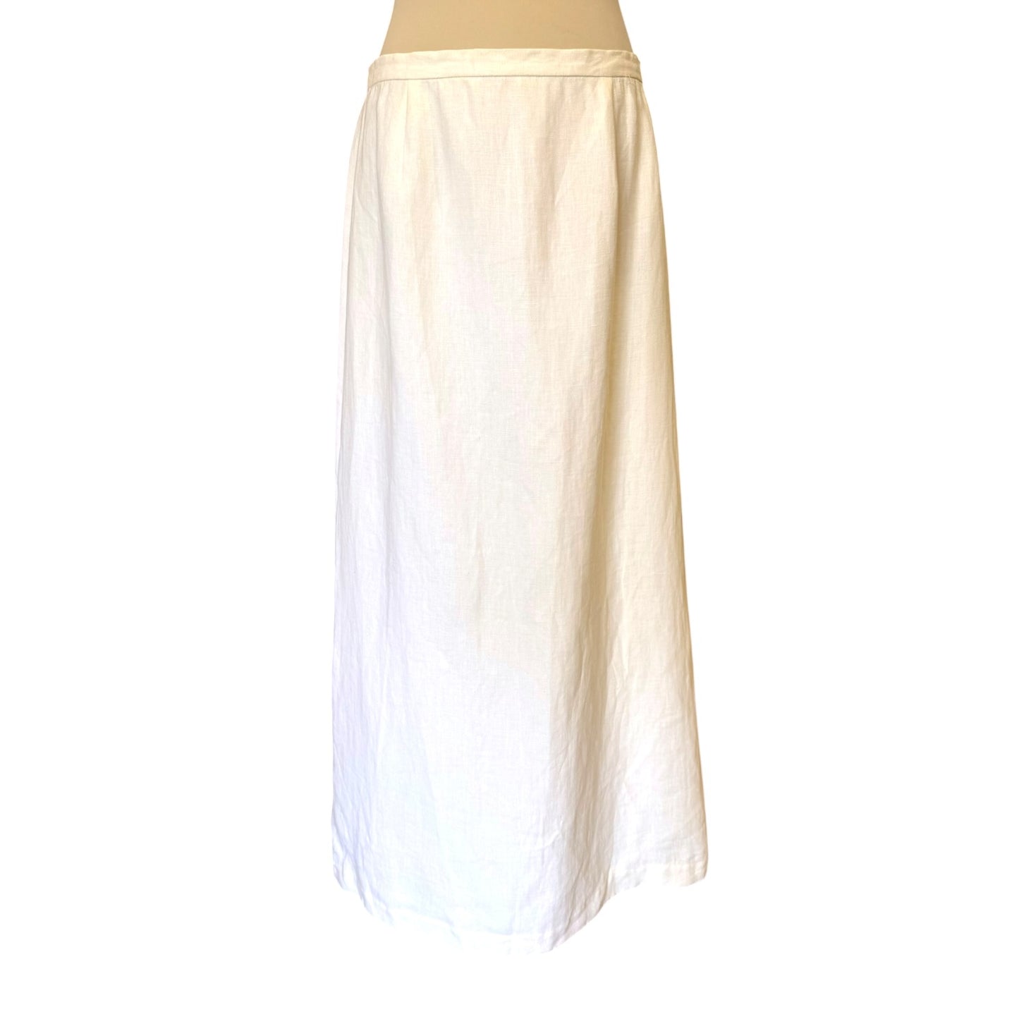 Paul Costelloe Cream Linen Maxi Skirt - 16 - NEW