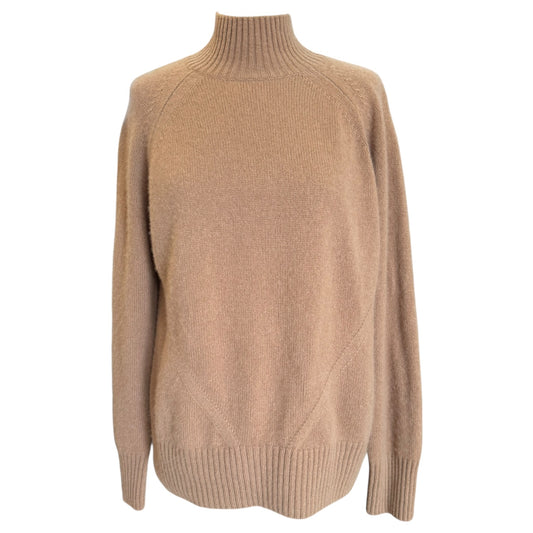 Allude Cashmere Camel Jumper - 12 - NEW