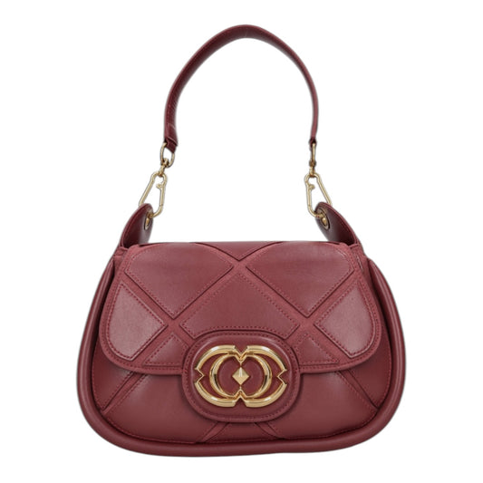 La Carrie Burgundy Bag with Two Straps