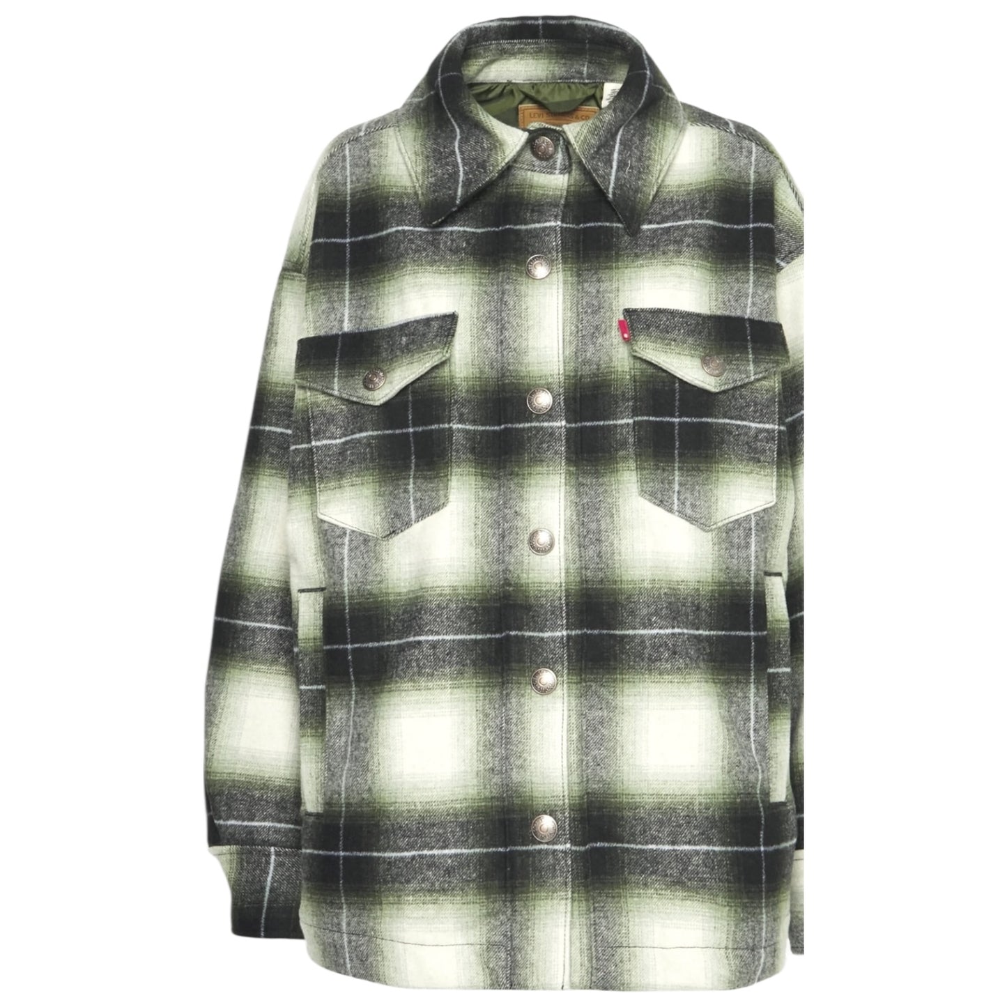 Levi's Dark Green Wool Shacket - 14/16