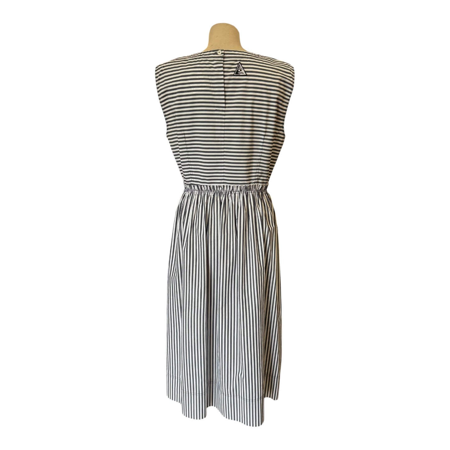 Marella Sport Palmo Navy and White Stripe Dress - 12