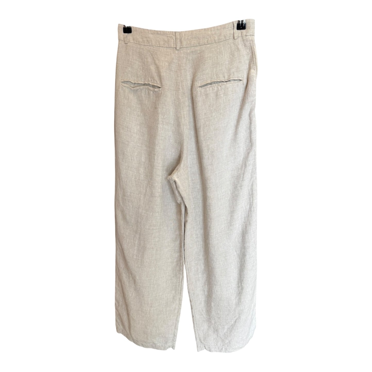 Reformation Mason Pleated Linen Straight-Leg Trousers - 8/10