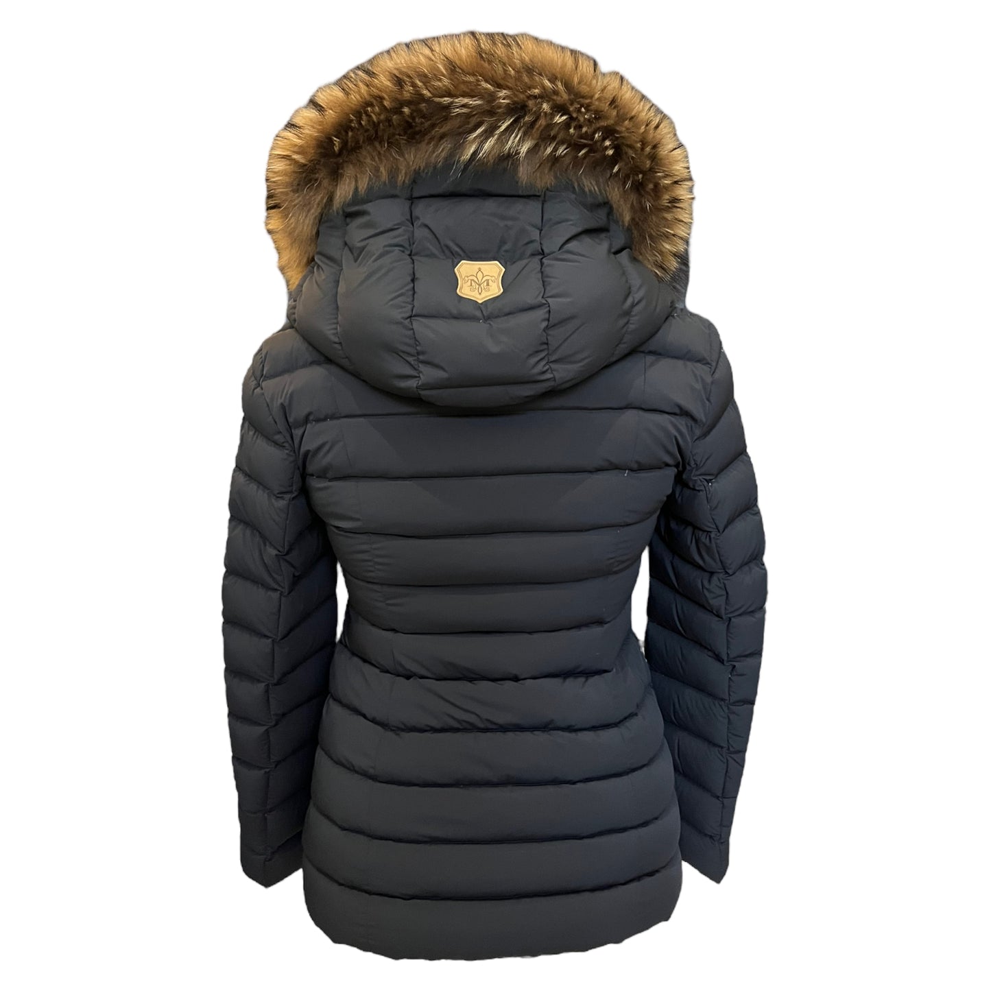 Mackage Black Fur Trim Puffer Coat