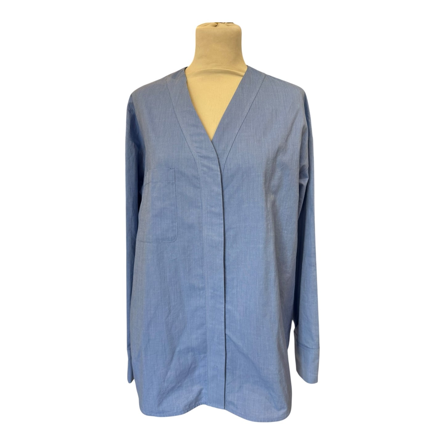 'S Max Mara Yole Blue Shirt - 12