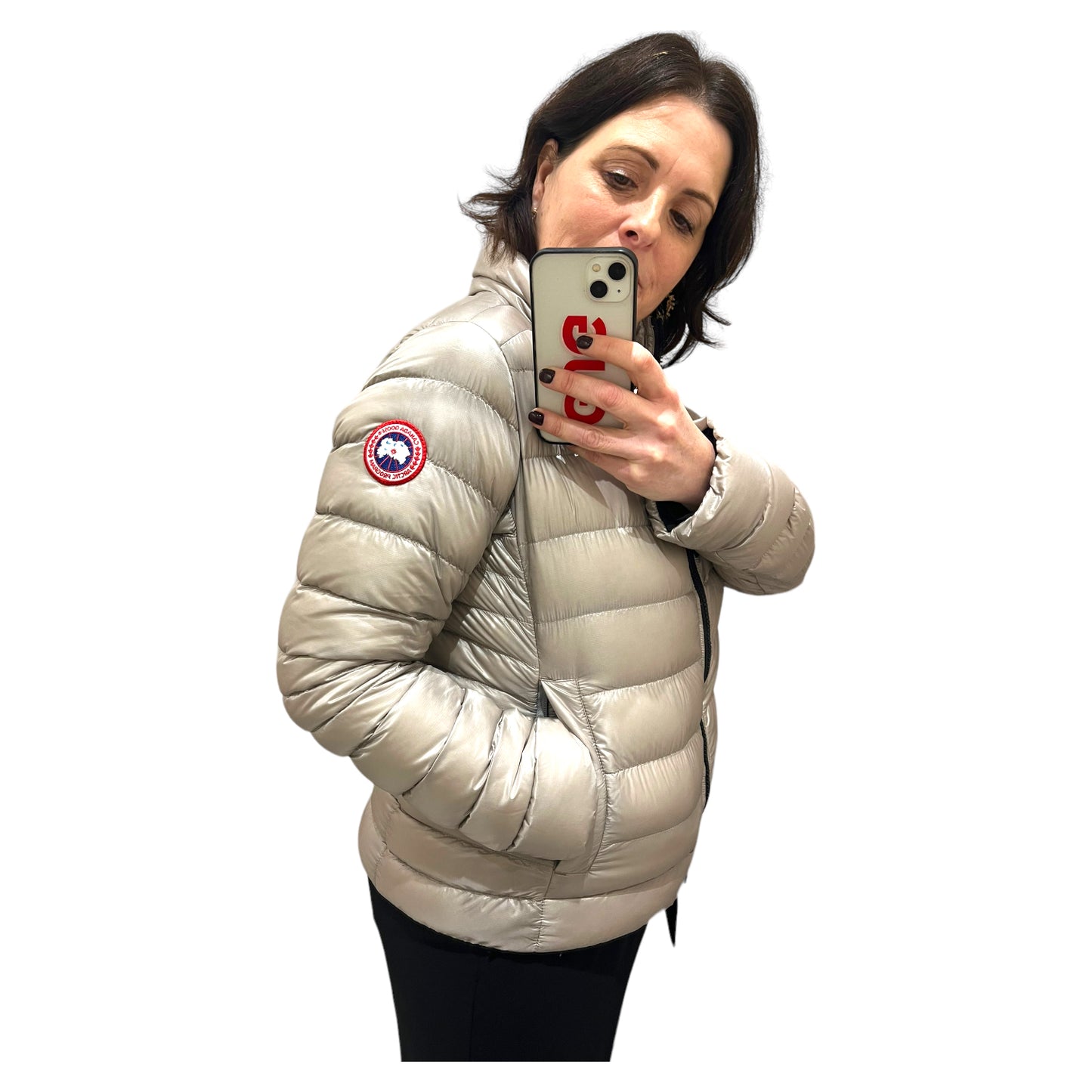 Canada Goose Taupe Puffer Jacket