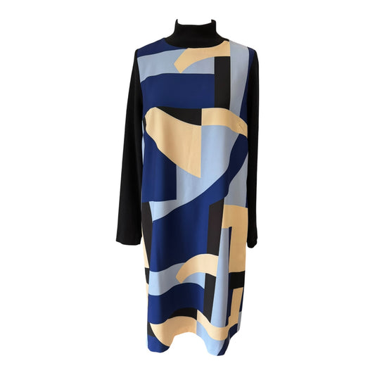 Marella Polo Neck Dress - 14 - NEW