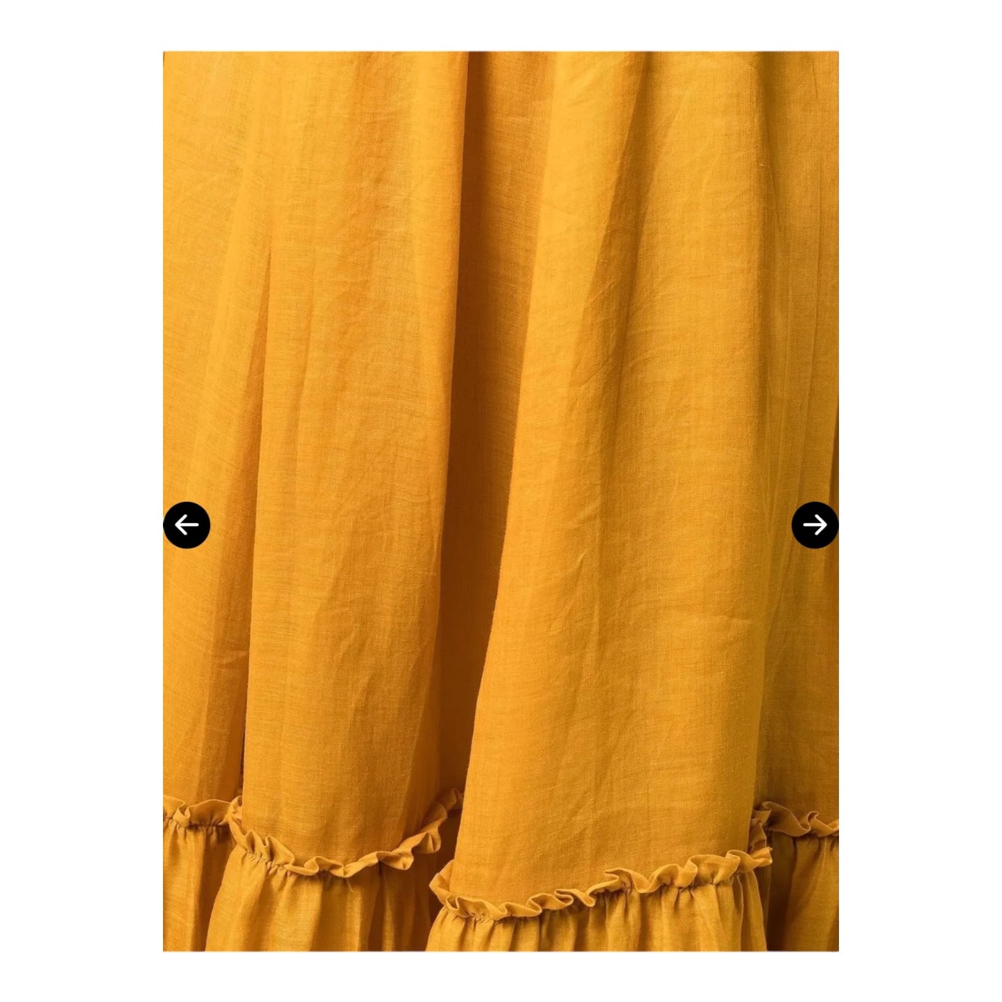 Zimmermann Mustard Teddy Scallop Midi Skirt - 8/10