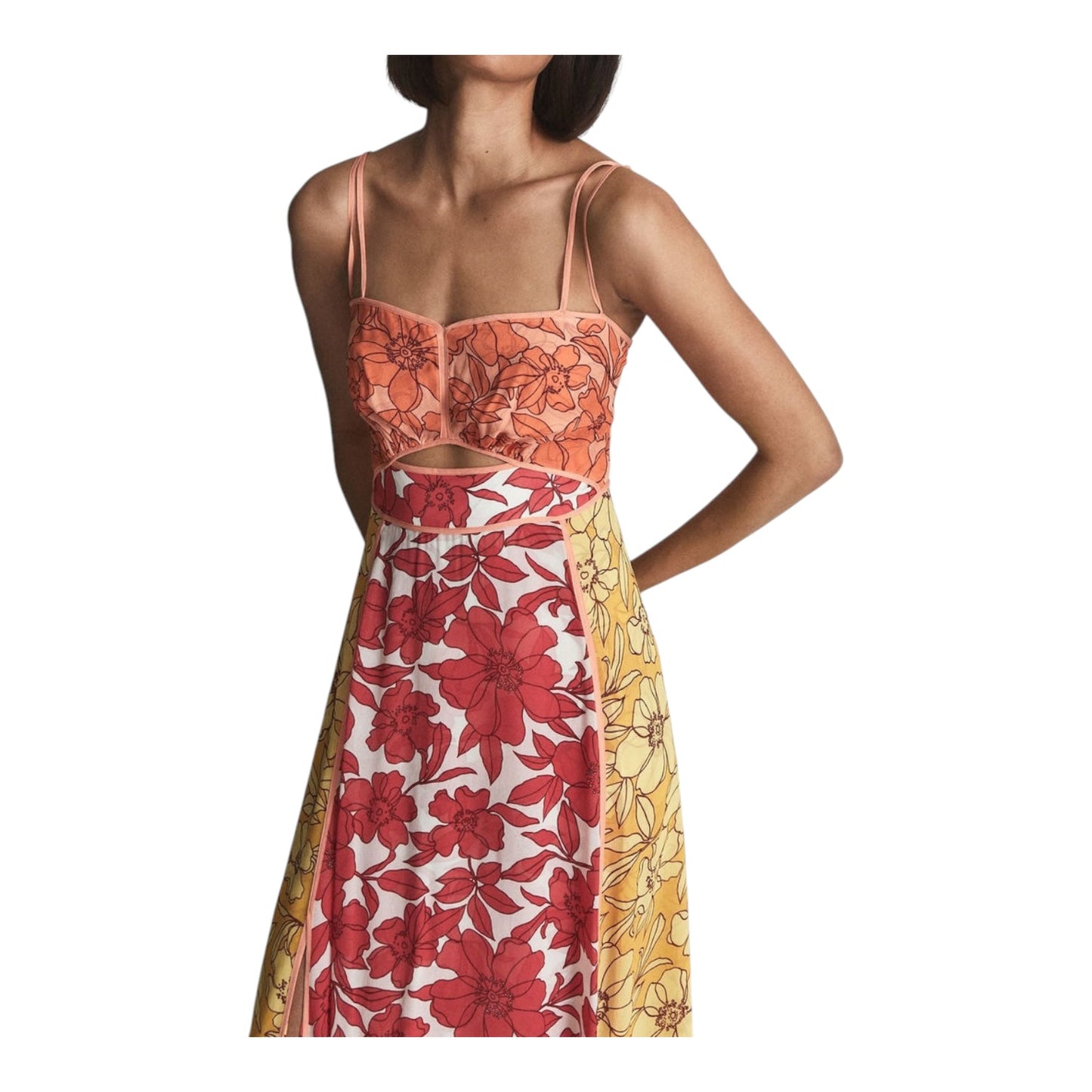 Reiss Isla Cut-Out Midi Dress - 8