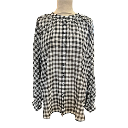 Comptoir des Cotonniers Black and White Gingham Shirt - One Size