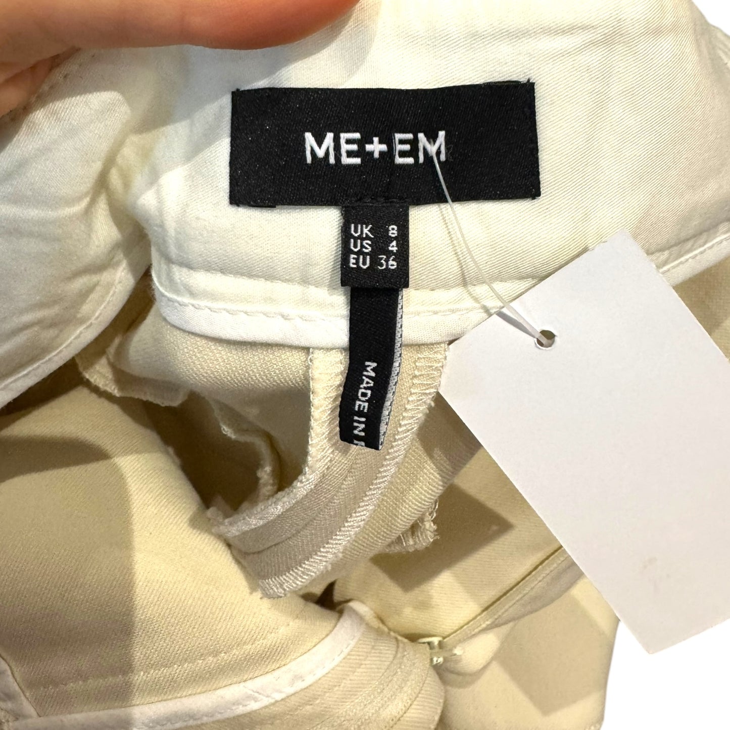 Me + Em Cream Cargo Trousers - 8