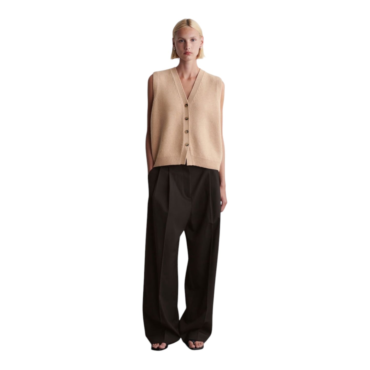 COS Knitted Cashmere Blend Vest - 10/12