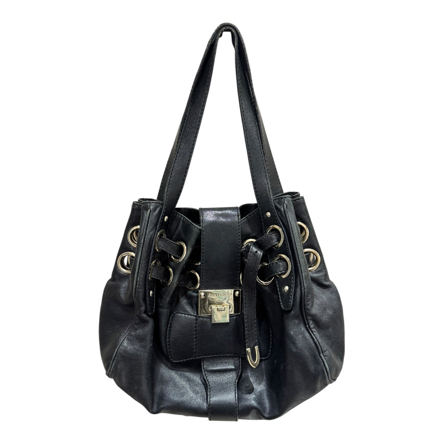 Jimmy Choo Ramona Bag in Black and Gold