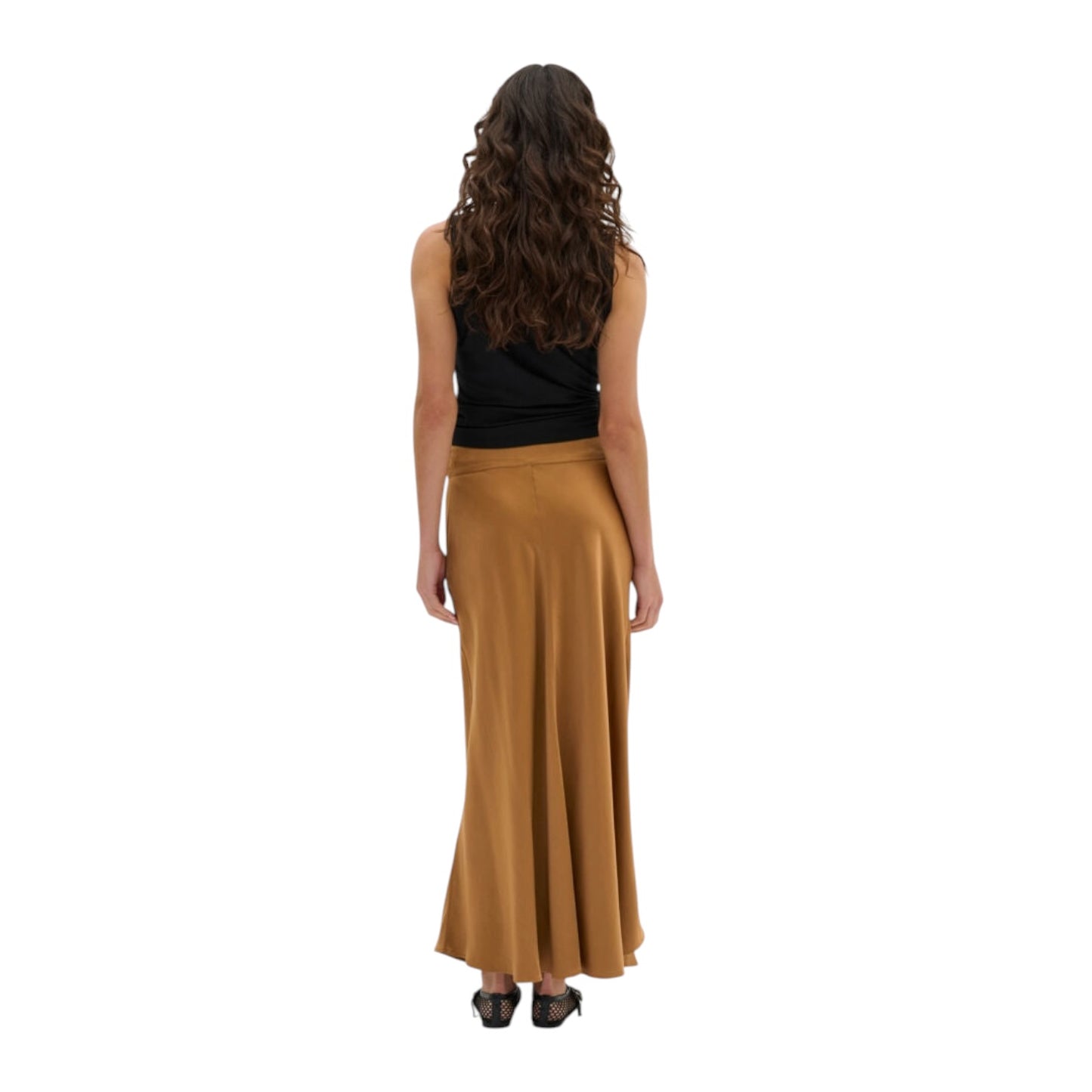 My Essential Wardrobe Slip Skirt in Dijon - 10 - NEW
