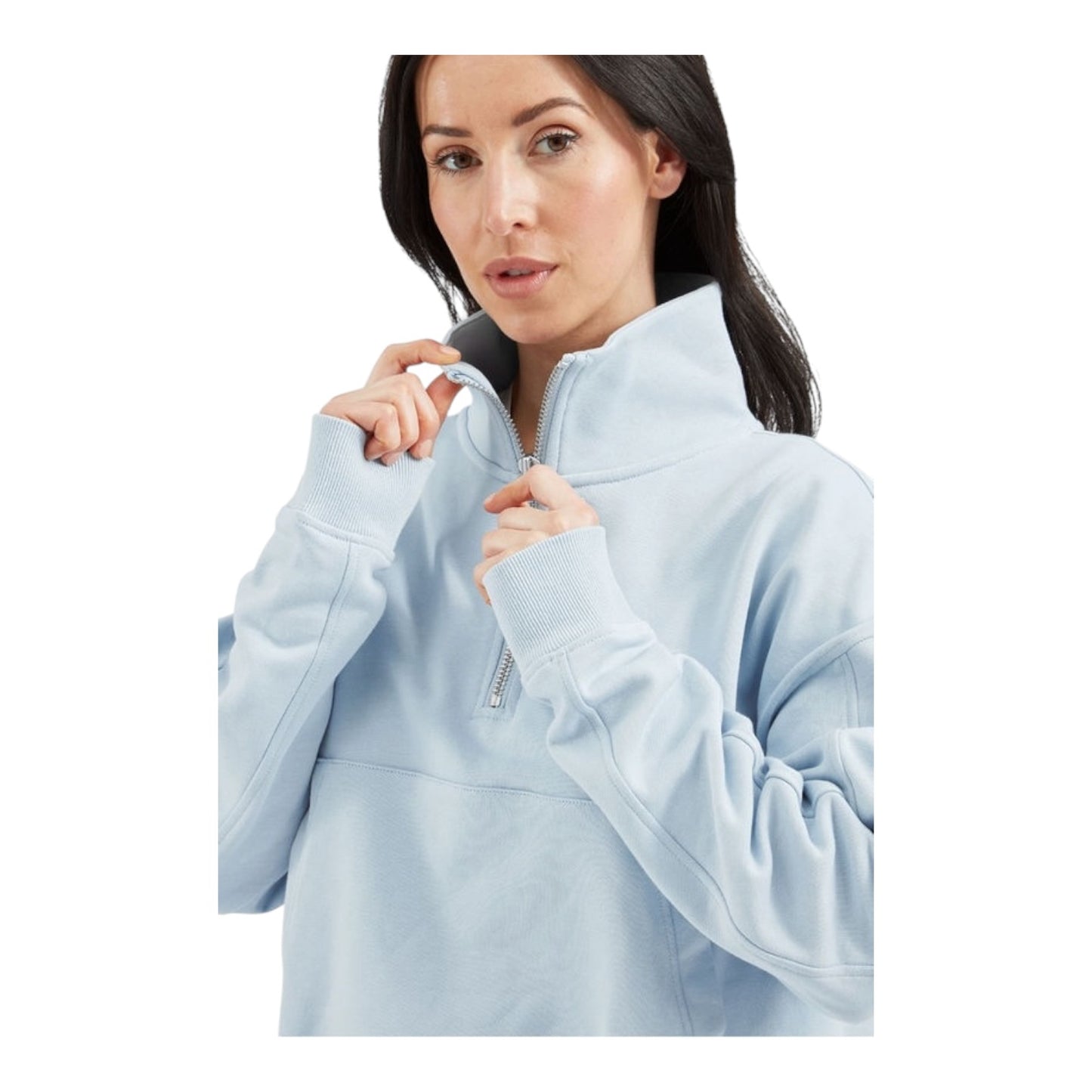 Lilybod Rhianna Blue Quarter Zip Sweater - 10