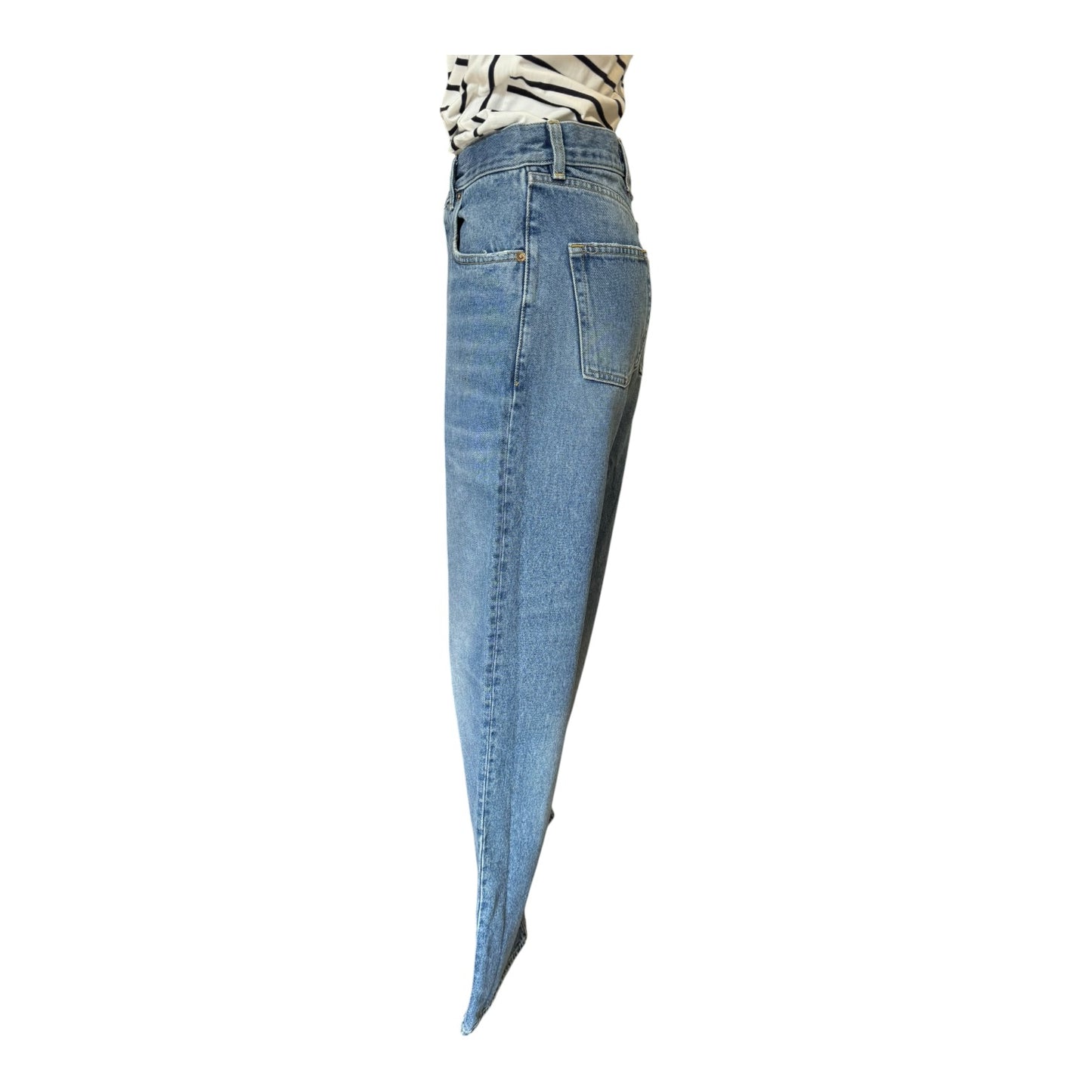 Golden Goose Distressed Kim Wide Leg Jeans - 10